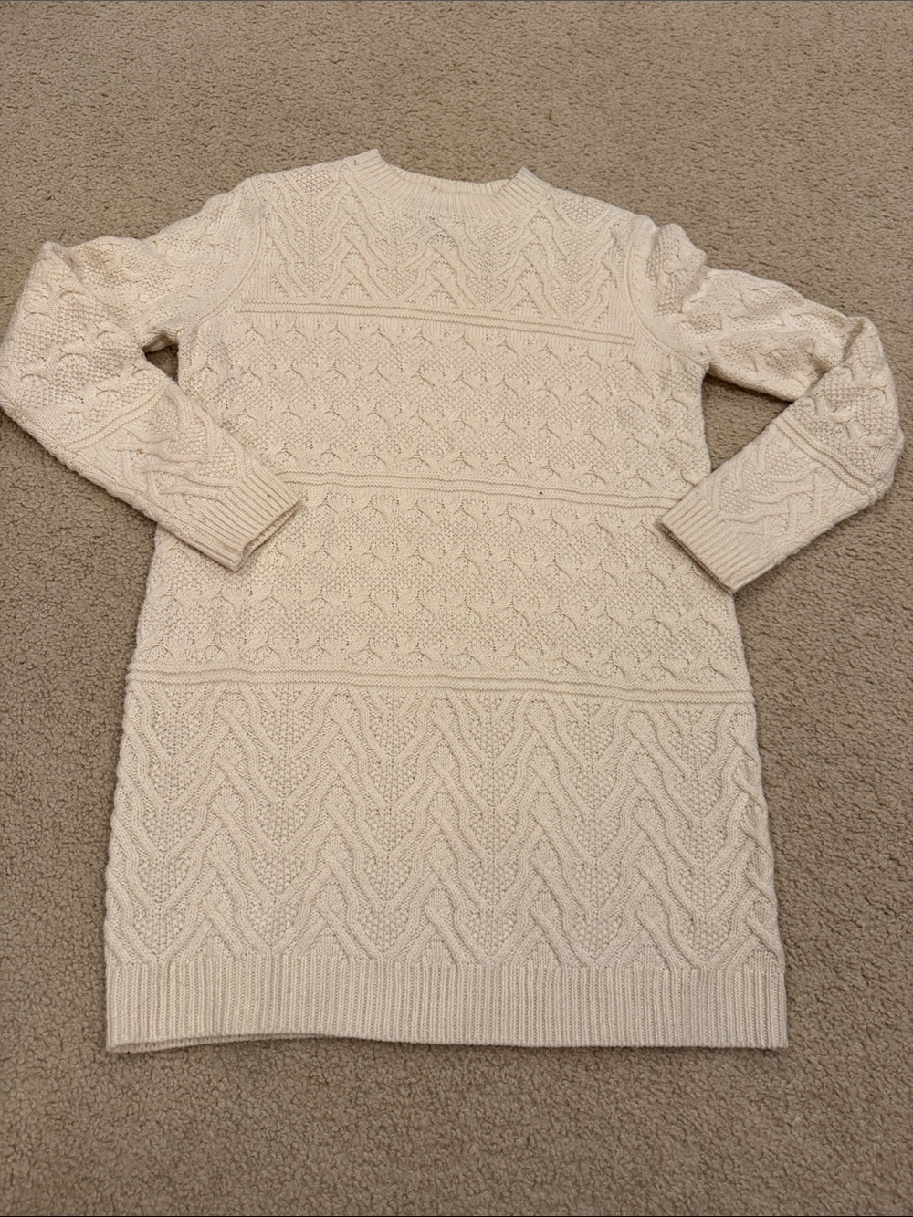 *Forever 21 Cream Cable Knit Sweater Dress